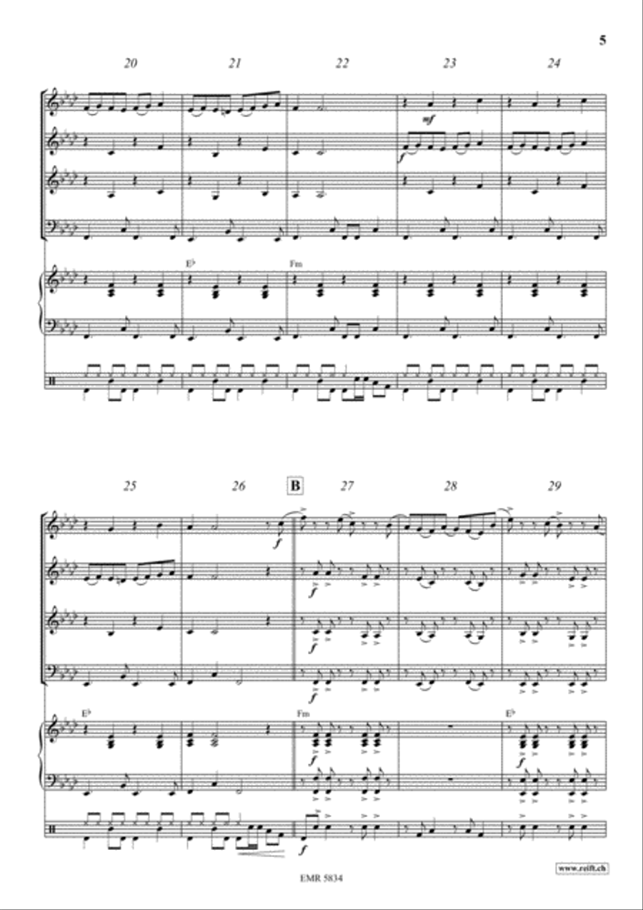 Inca Dance Concert Band scores gallery preview page 5