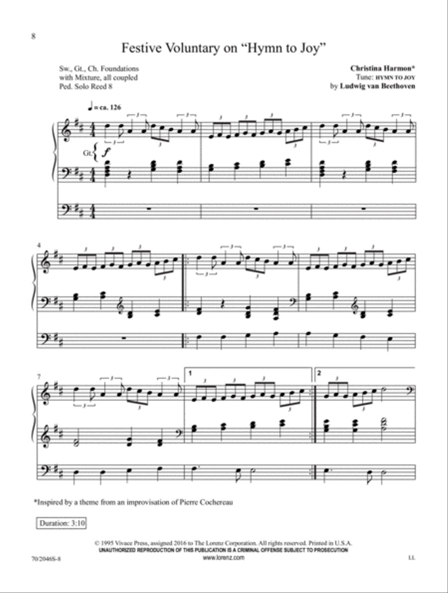 Joyful, Joyful Organ Solo scores gallery preview page 4