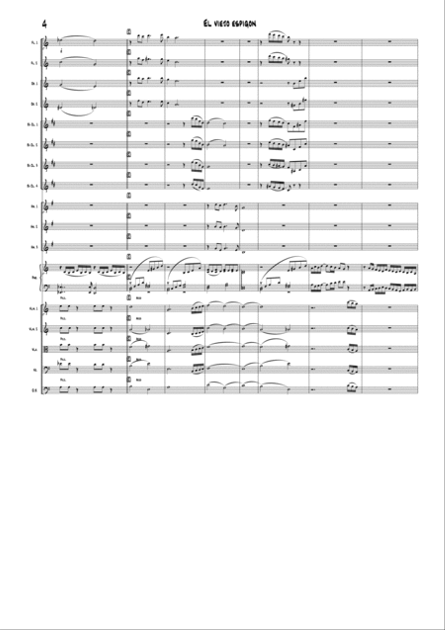 El Viejo Espigon El Viejo Espigon Large Ensemble scores gallery preview page 4