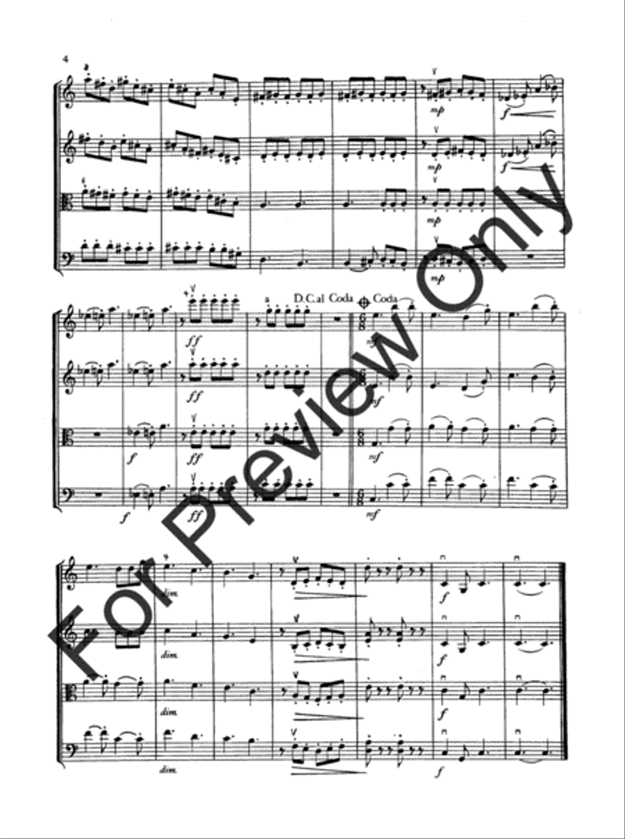 Suite For String Quartet String Quartet scores gallery preview page 5