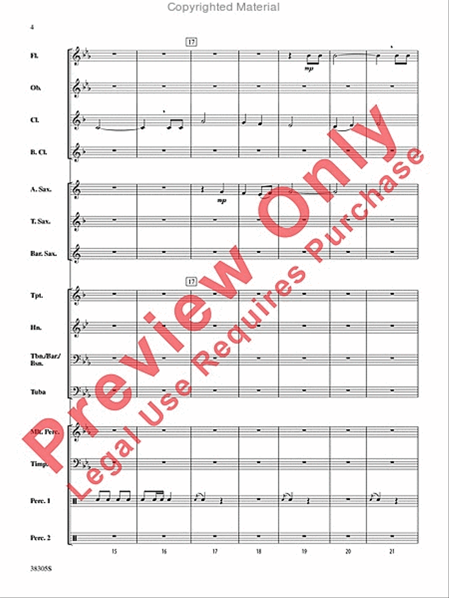A Star-Spangled March A Star-Spangled March Concert Band scores gallery preview page 5