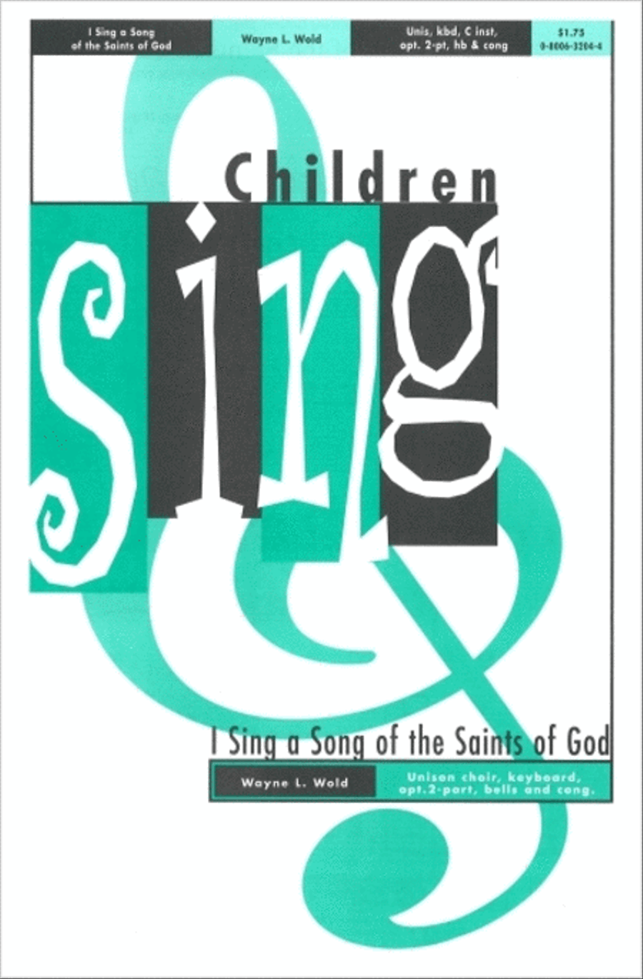 I Sing a Song of the Saints of God Unison Choir scores gallery preview page 1