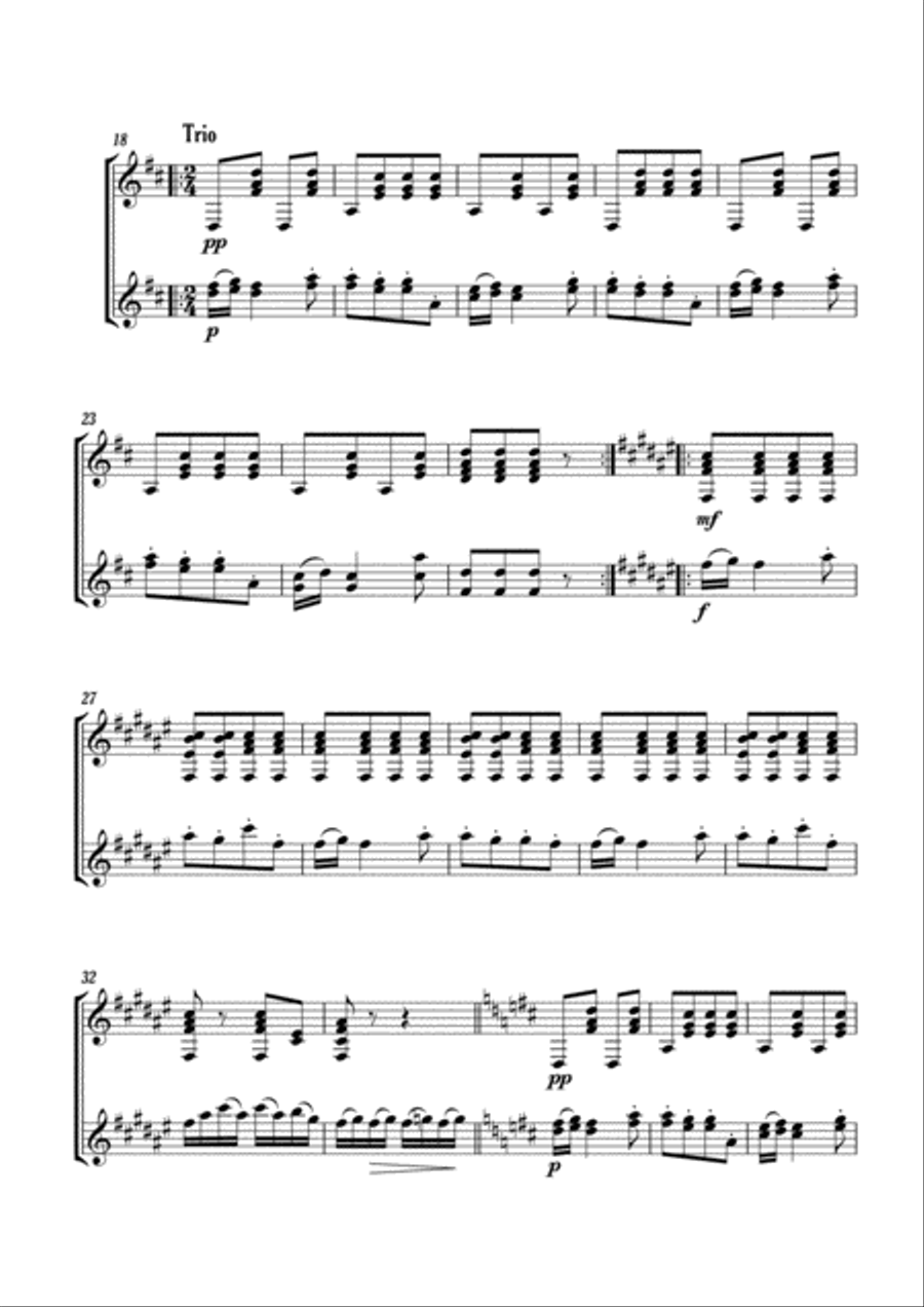 Annen-Polka Annen-Polka Classical Guitar scores gallery preview page 3