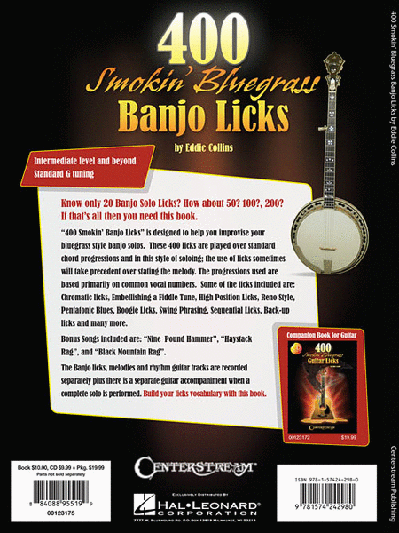 400 Smokin' Bluegrass Banjo Licks image number null