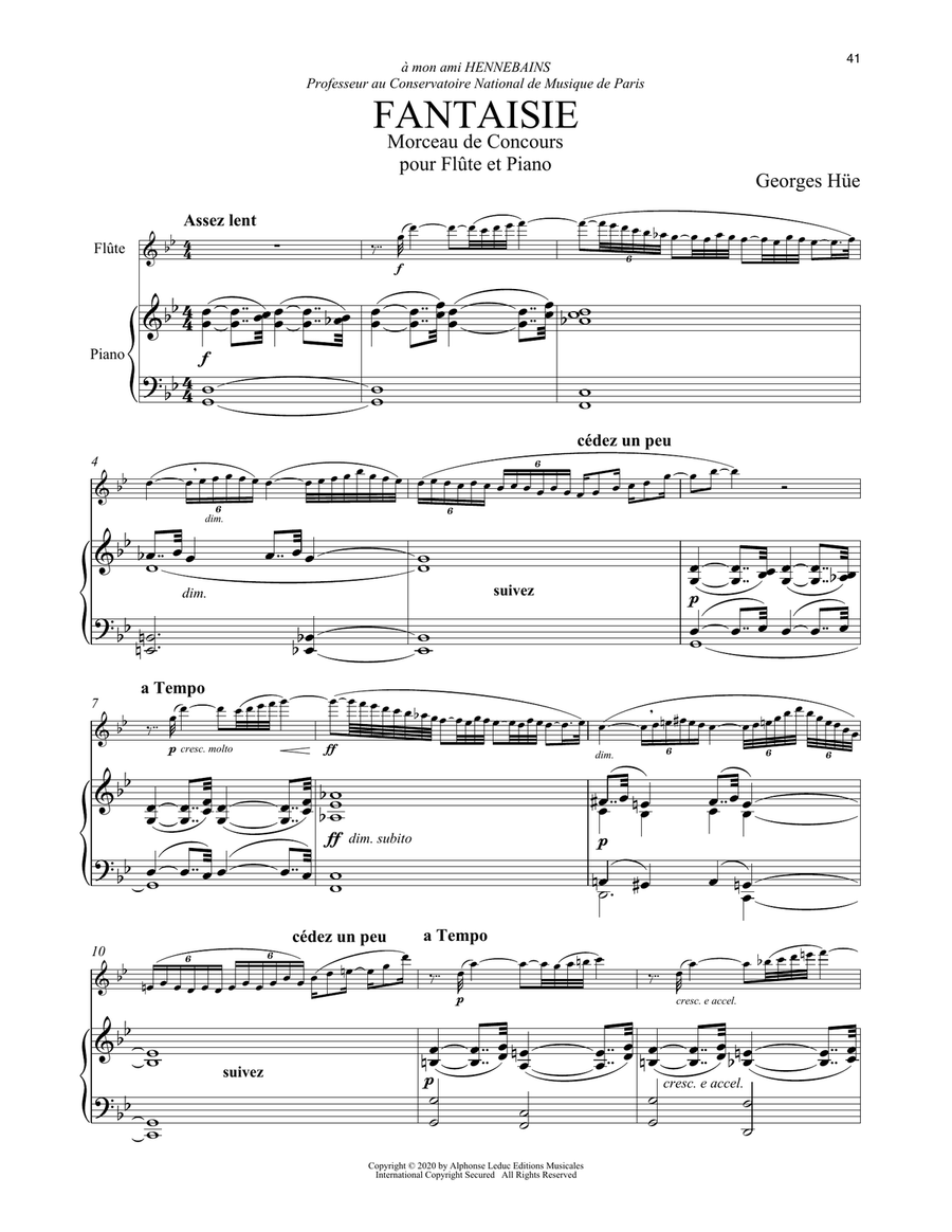 Fantaisie Flute Solo scores gallery preview page 1