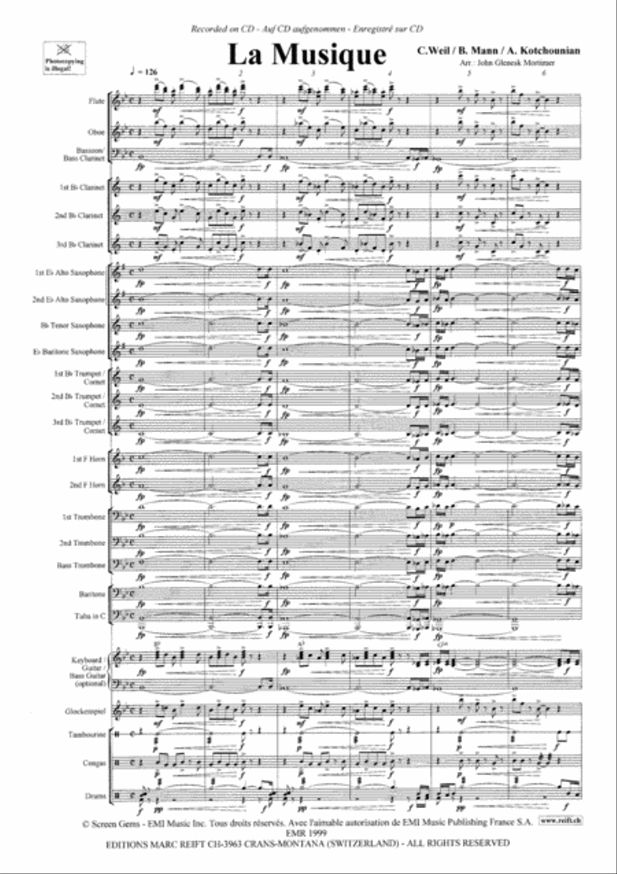 La Musique La Musique Concert Band scores gallery preview page 4