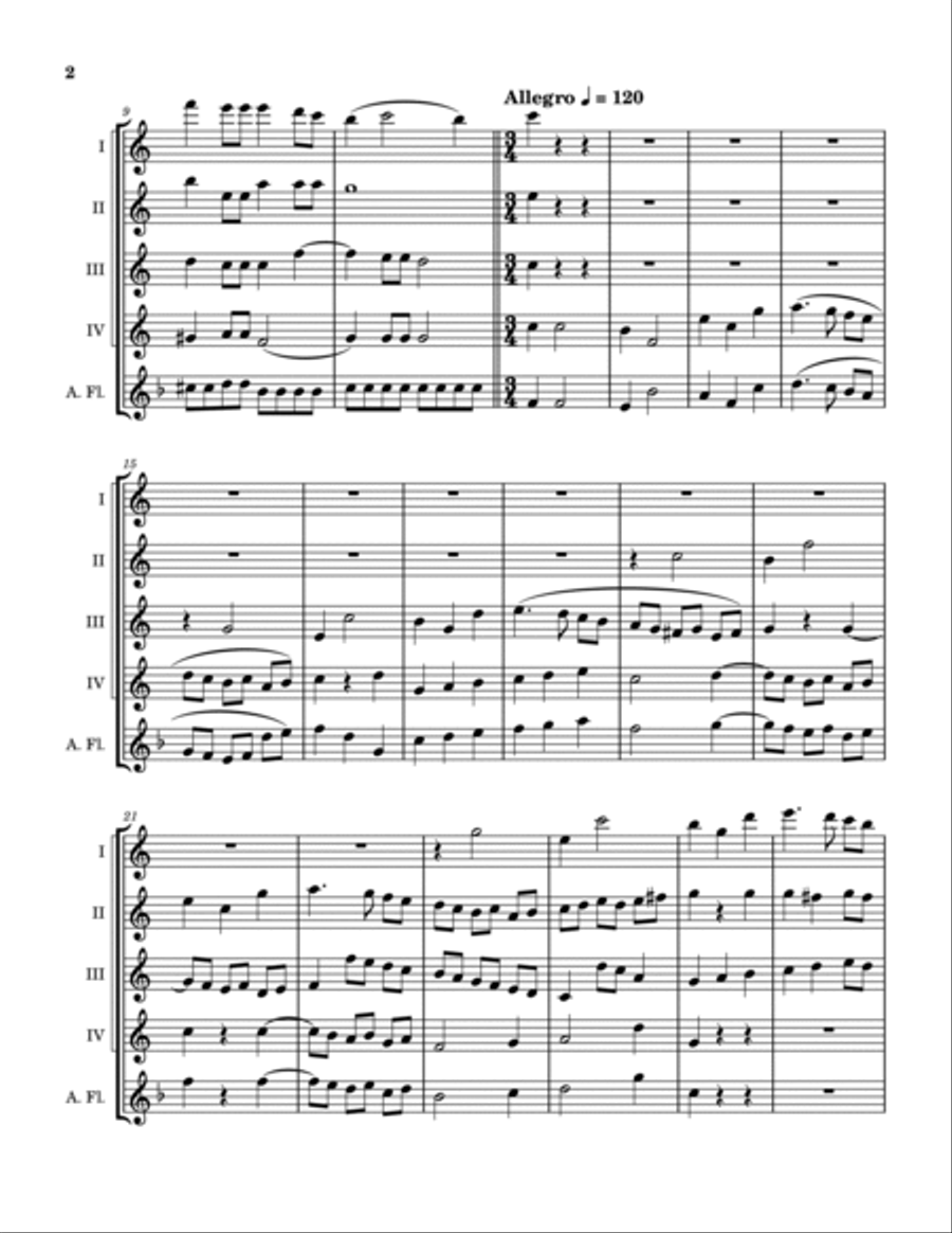 Sanctus Woodwind Quintet scores gallery preview page 3