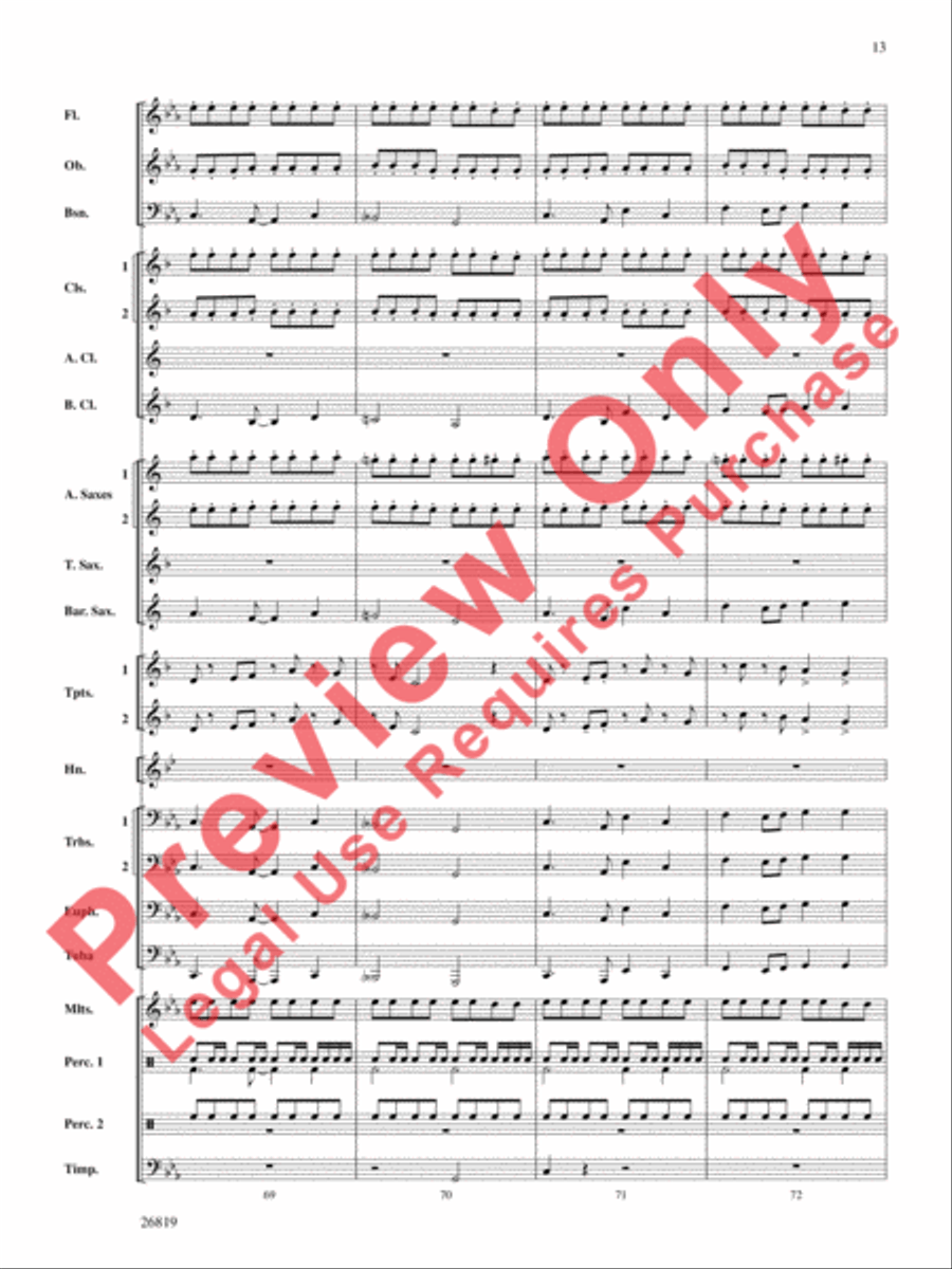 Algorhythms Concert Band scores gallery preview page 14