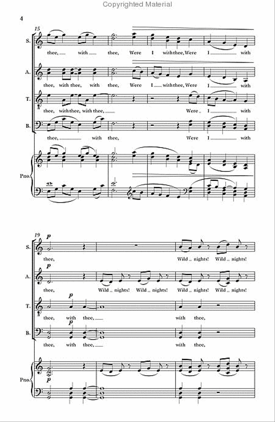 Two Emily Dickinson Songs 2. Wild Nights Divisi scores gallery preview page 3