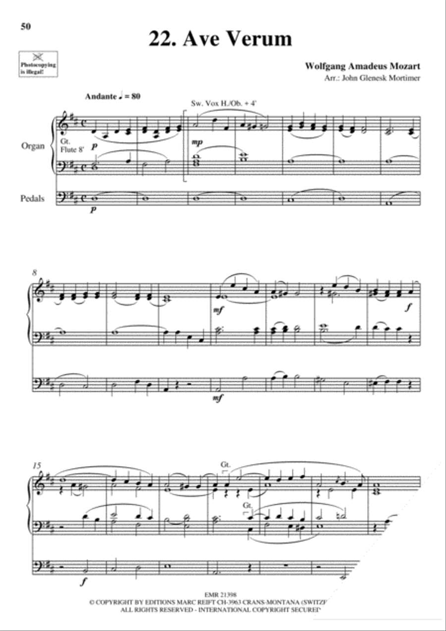 Wedding Favorites for Organ Trumpet scores gallery preview page 27
