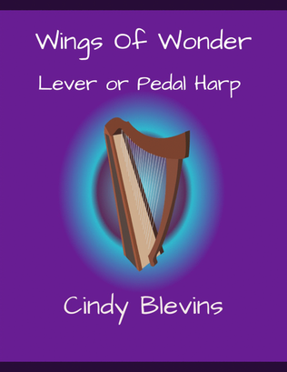 Book cover for Wings of Wonder, original solo for Lever or Pedal Harp