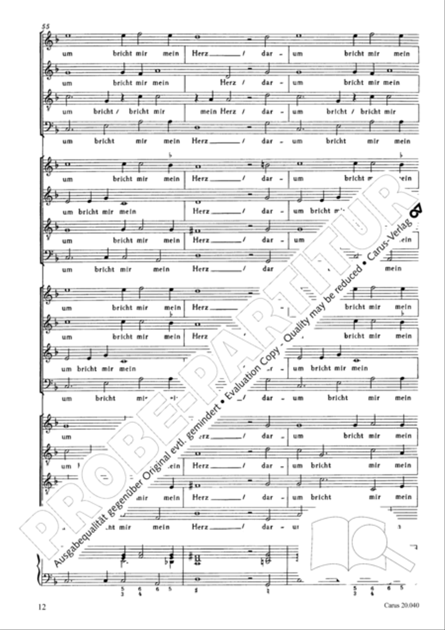 Is Ephraim my dear son? (Ist nicht Ephraim mein teurer Sohn) 4-Part scores gallery preview page 13