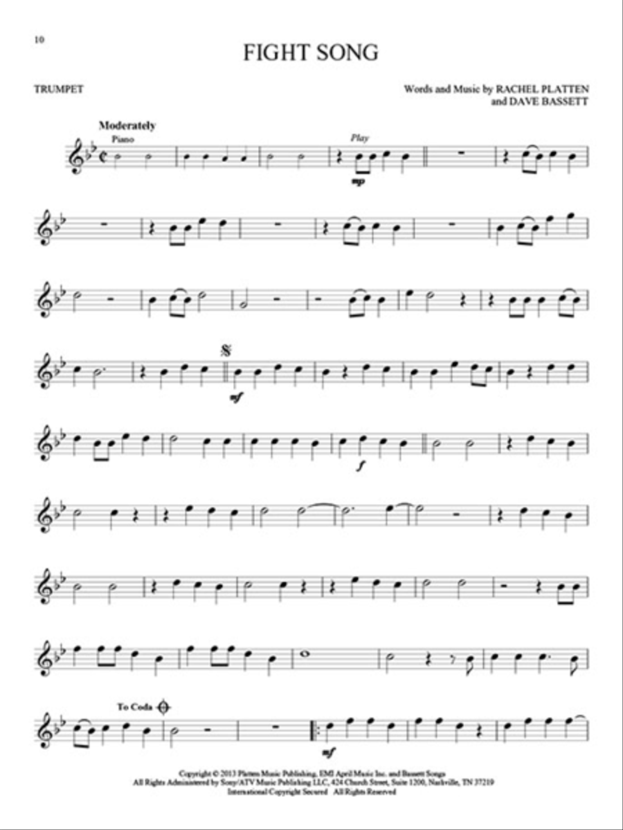 Top Hits Trumpet Solo scores gallery preview page 4