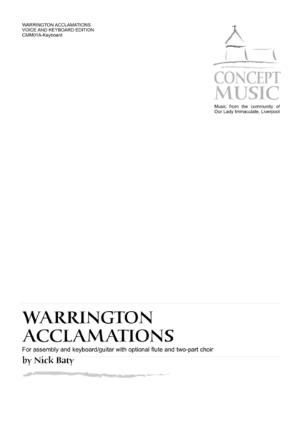 Warrington Acclamations (Keyboard edition)