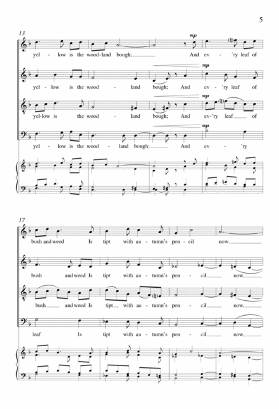 Autumn Autumn 4-Part scores gallery preview page 4