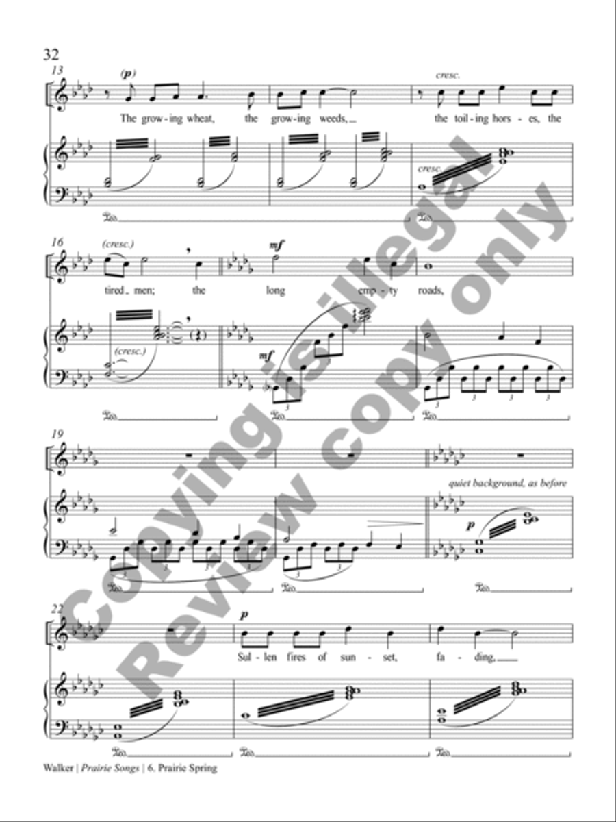 Prairie Songs Prairie Songs Soprano Voice scores gallery preview page 16