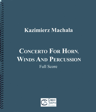 Book cover for Concerto for Horn, Winds and Percussion