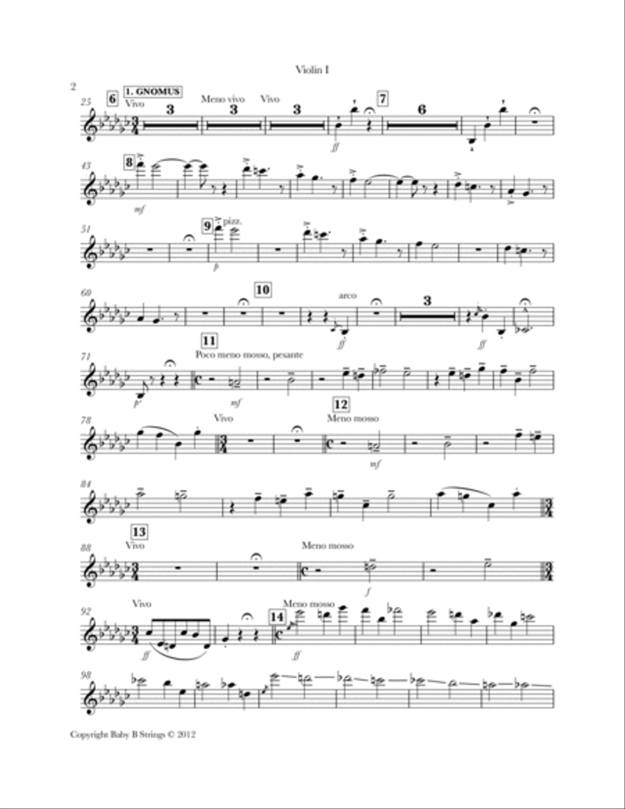 Pictures at an Exhibition String Quartet scores gallery preview page 2