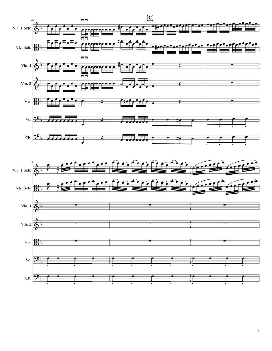 Vivaldi's L'Inverno for Solo Violin or Viola and String Orchestra (d minor version) image number null