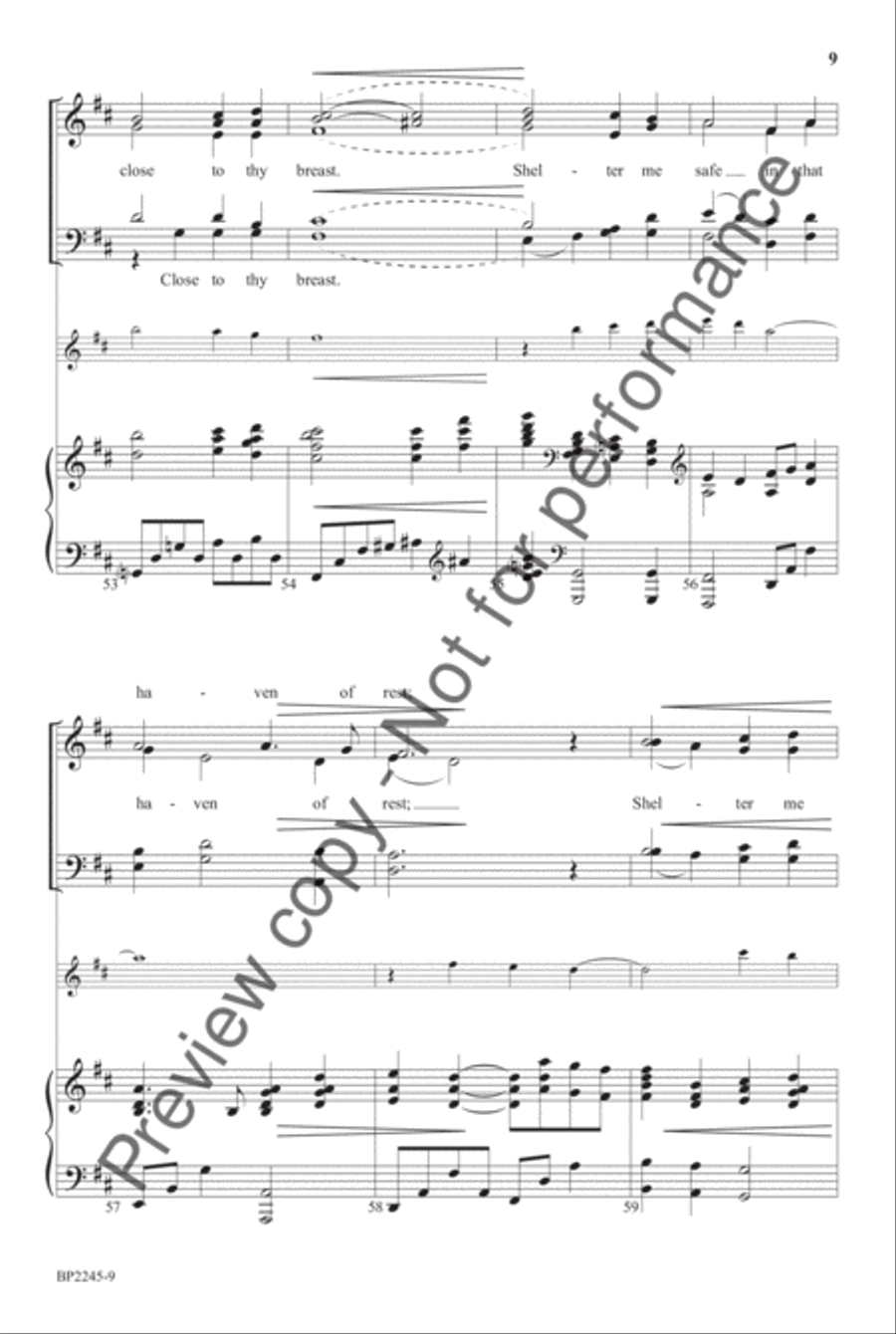 My Song In The Night 4-Part scores gallery preview page 9