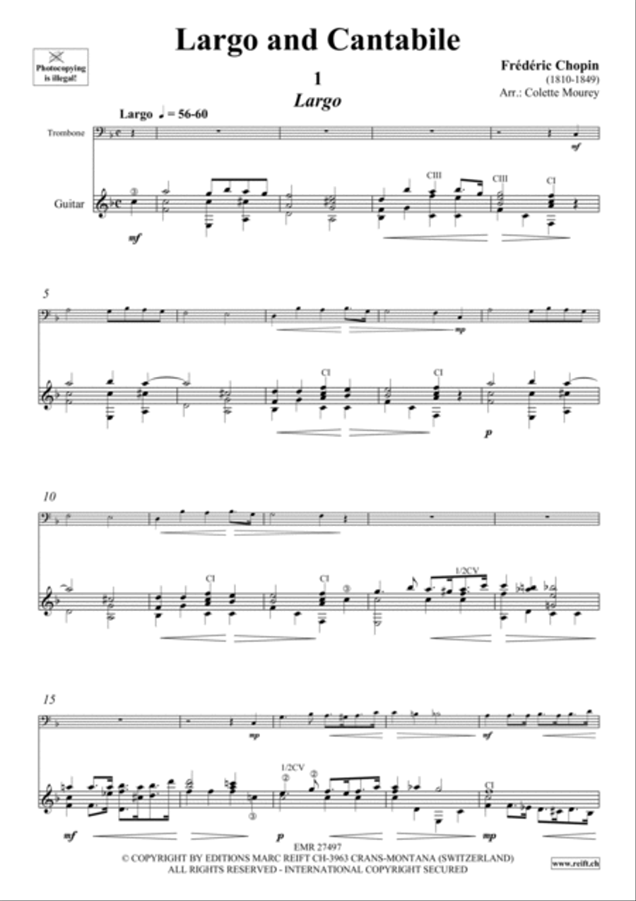 Largo and Cantabile Trombone scores gallery preview page 4