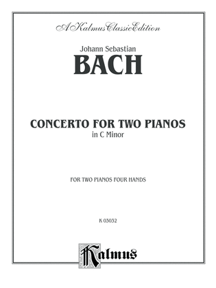 Book cover for Bach: Concerto for Two Pianos in C Minor