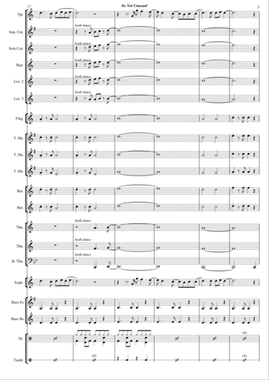 It's Not Unusual Brass Band scores gallery preview page 4