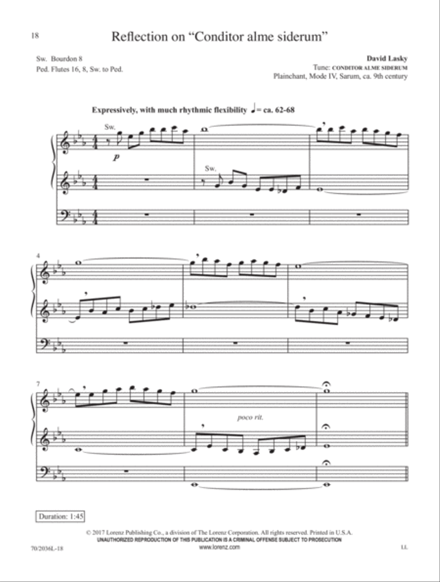 Come, Divine Messiah! Organ Solo scores gallery preview page 6