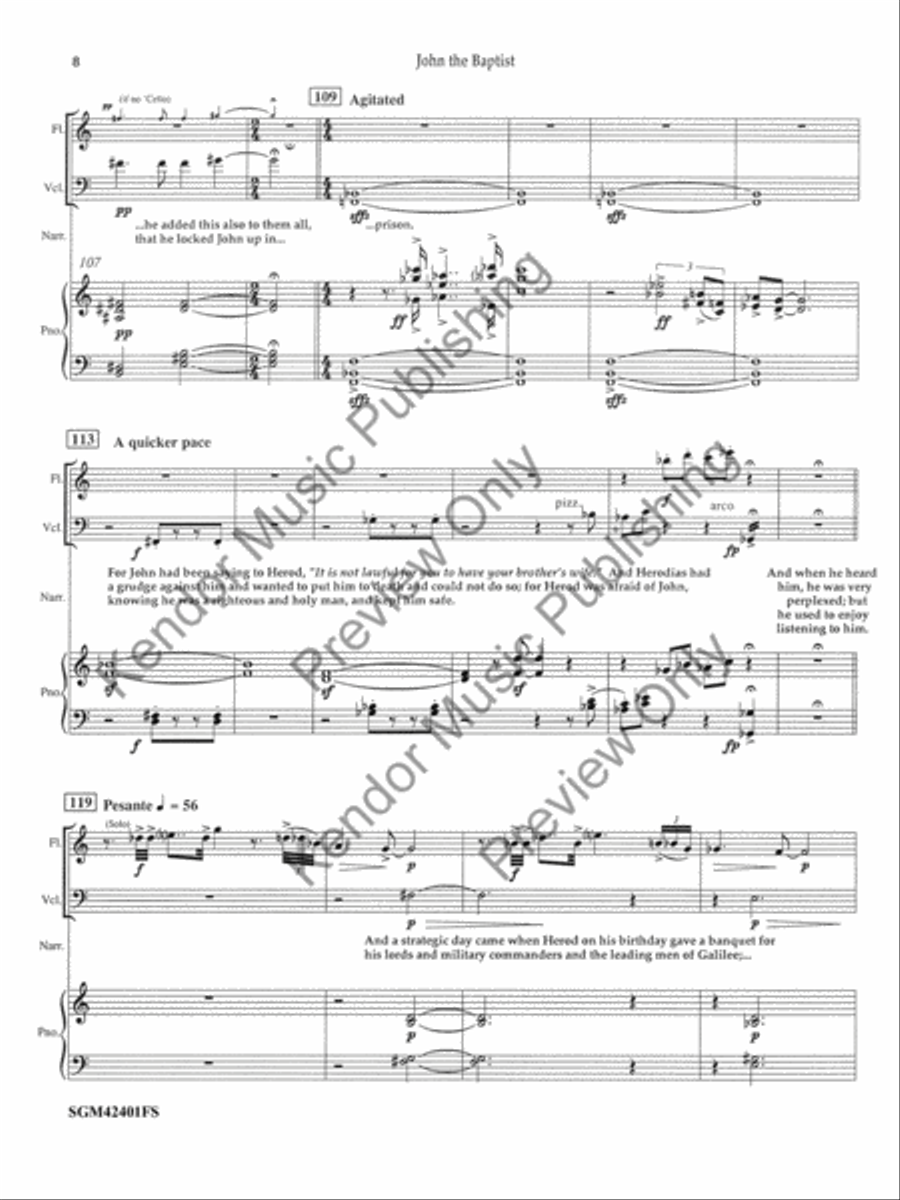 John the Baptist Small Ensemble scores gallery preview page 9