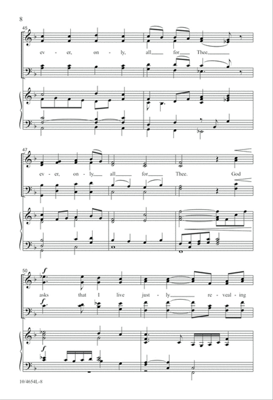 What Shall I Offer My God? 4-Part scores gallery preview page 8