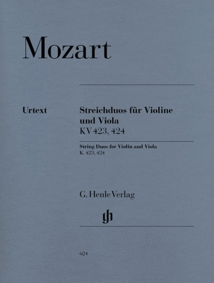 Mozart - String Duos K 423 K 424 Violin/Viola