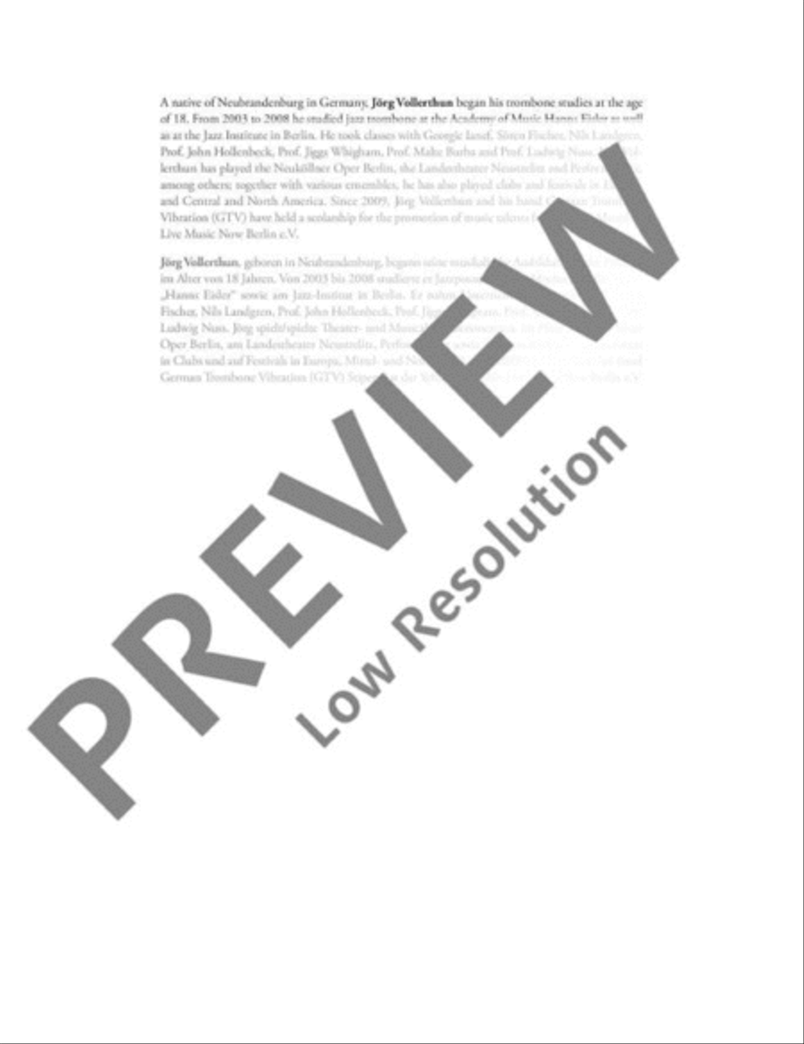 Little Brown Jug Trombone Quartet scores gallery preview page 3