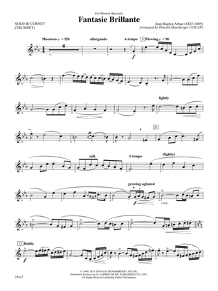 Fantasie Brillante: Solo Bb Cornet (Trumpet)