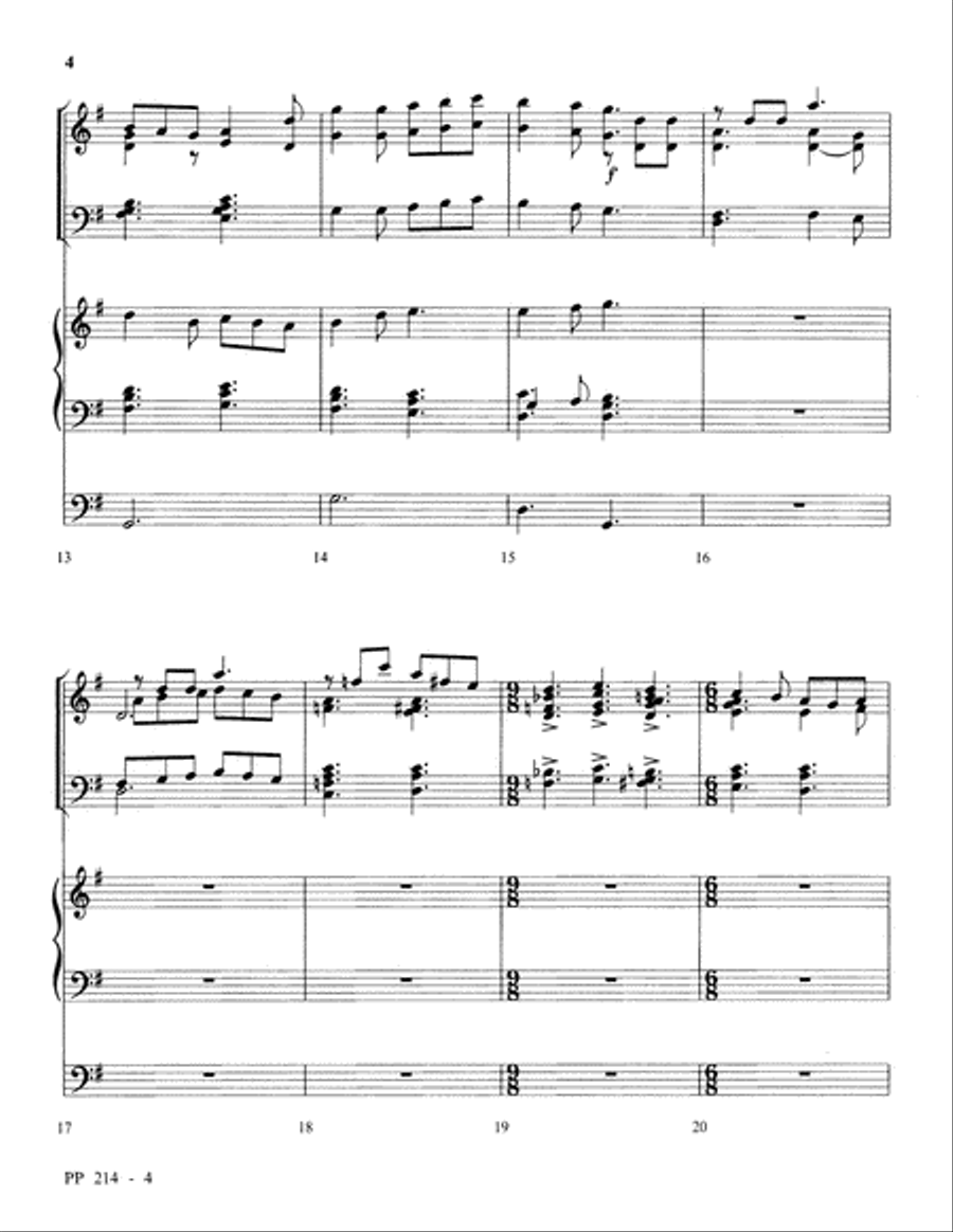 Sussex Carol For Bells And Organ 3-Octaves scores gallery preview page 4