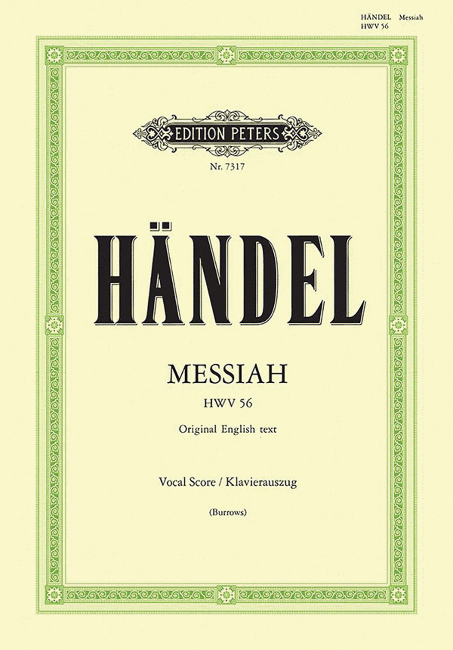Messiah HWV 56 (Vocal Score) 4-Part scores gallery preview page 1