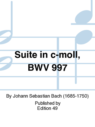 Book cover for Suite in c-moll, BWV 997