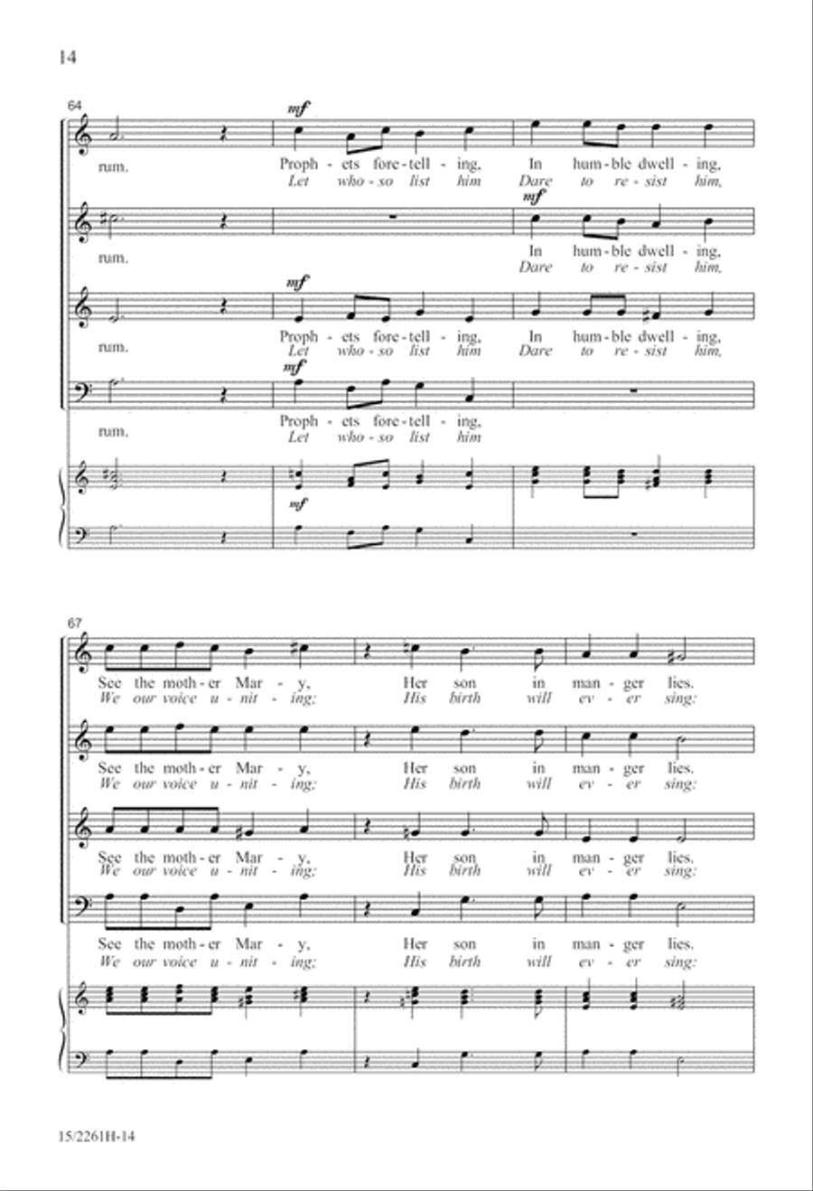 Lirum Lirum A Cappella scores gallery preview page 15