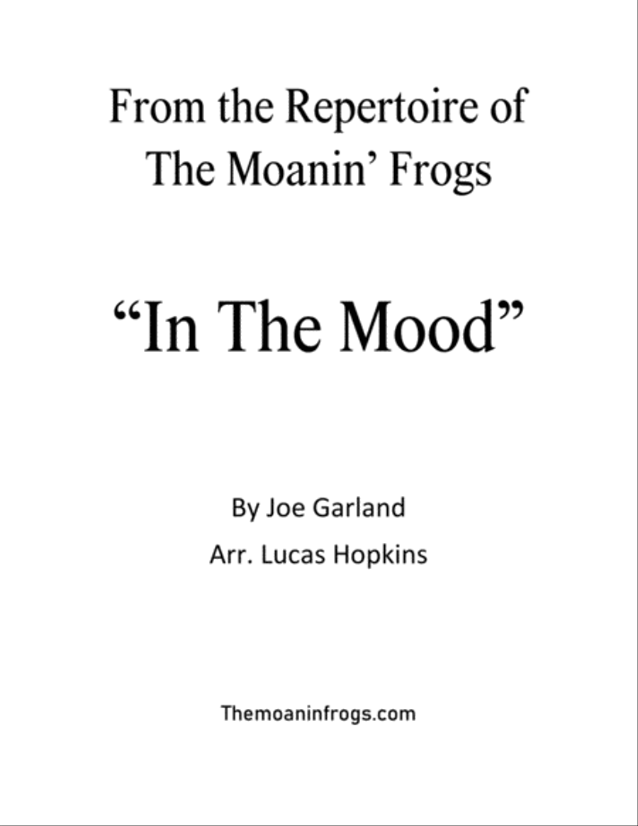 In The Mood Woodwind Ensemble scores gallery preview page 1