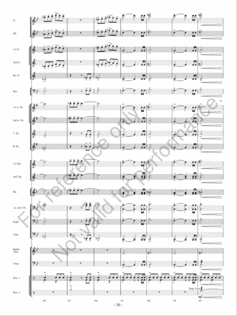 Beyond Bold Horizons Concert Band scores gallery preview page 31