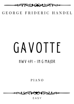 Handel - Gavotte in G Major (HWV 491) - Easy