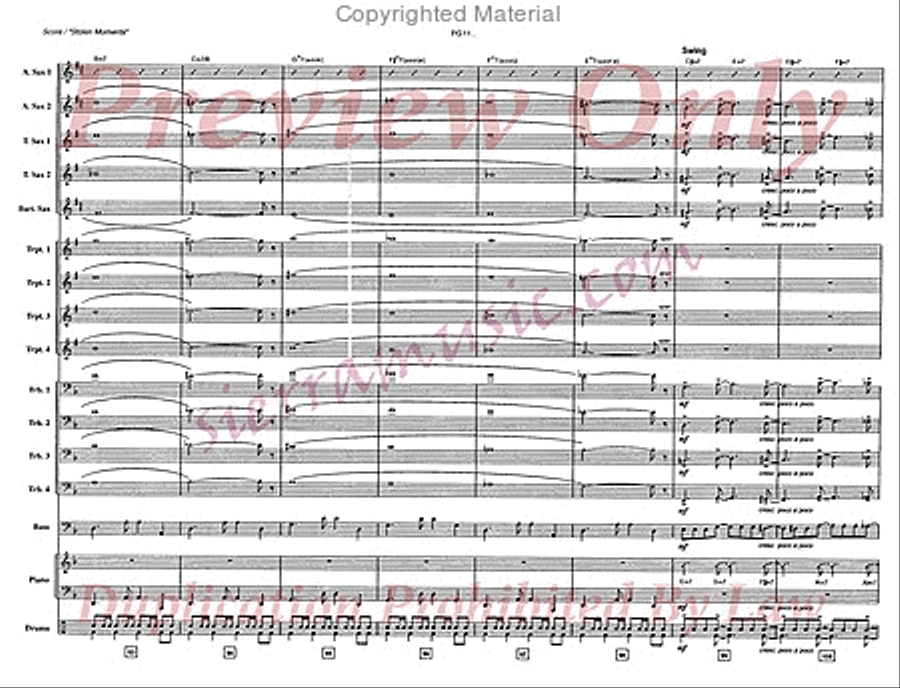 Stolen Moments Big Band scores gallery preview page 12