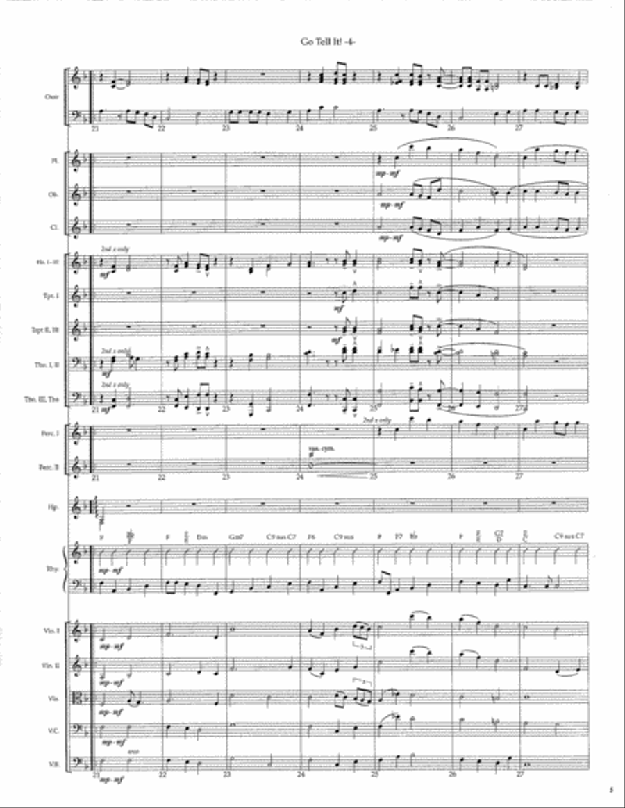 Go Tell It! SSATB scores gallery preview page 6