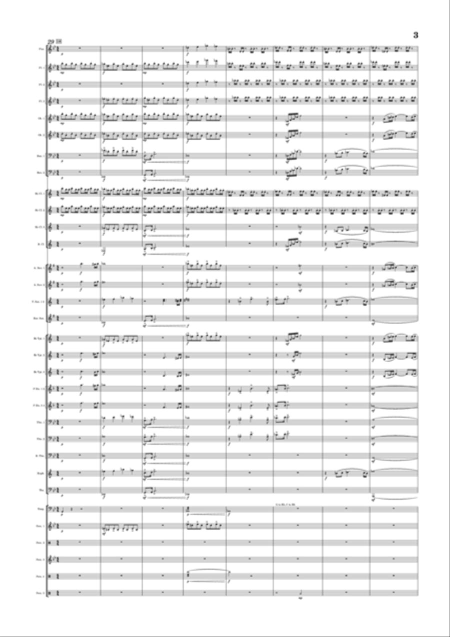 Night At The Museum - Score Only Concert Band scores gallery preview page 3