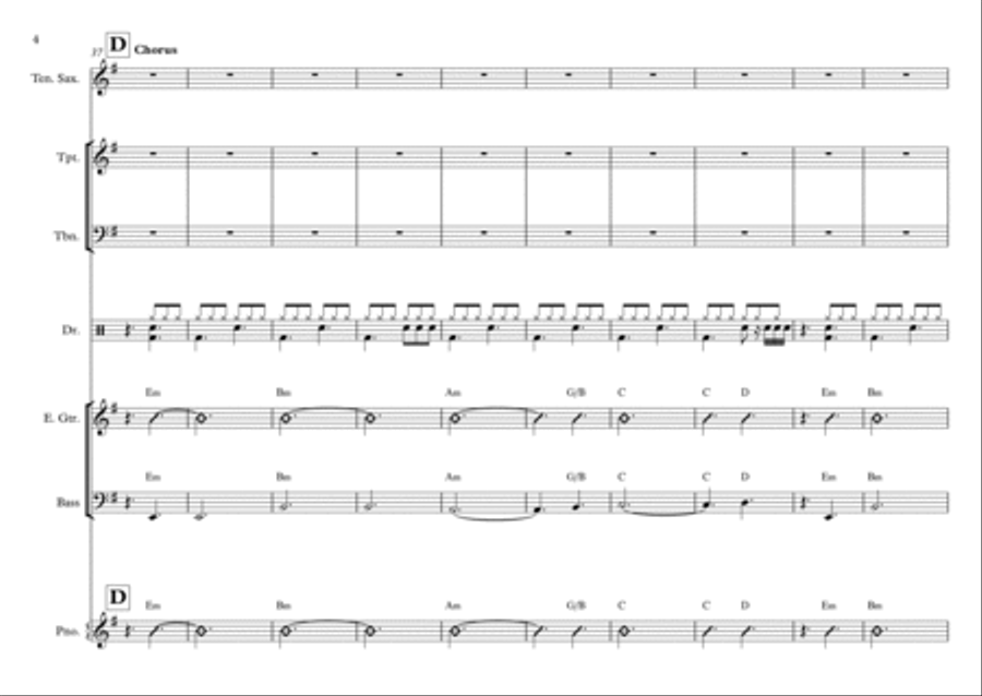 Oh Holy Night Contemporary Arrangement Piano, Vocal, Guitar scores gallery preview page 4