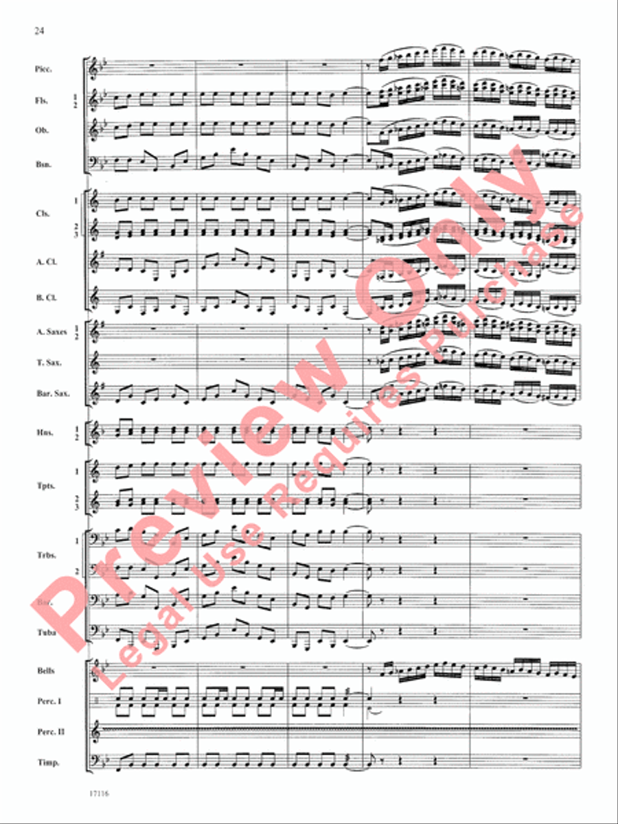 1812 Overture Concert Band scores gallery preview page 25