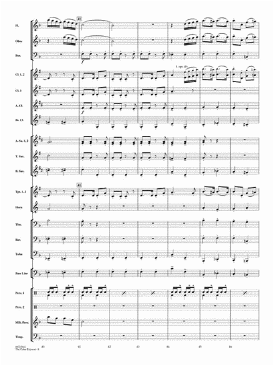 The Polar Express (Medley) Concert Band scores gallery preview page 9