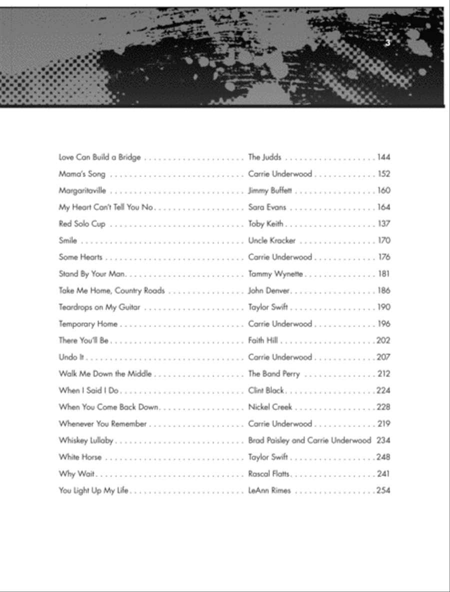 The Giant Country Piano Sheet Music Collection Piano, Vocal, Guitar scores gallery preview page 3