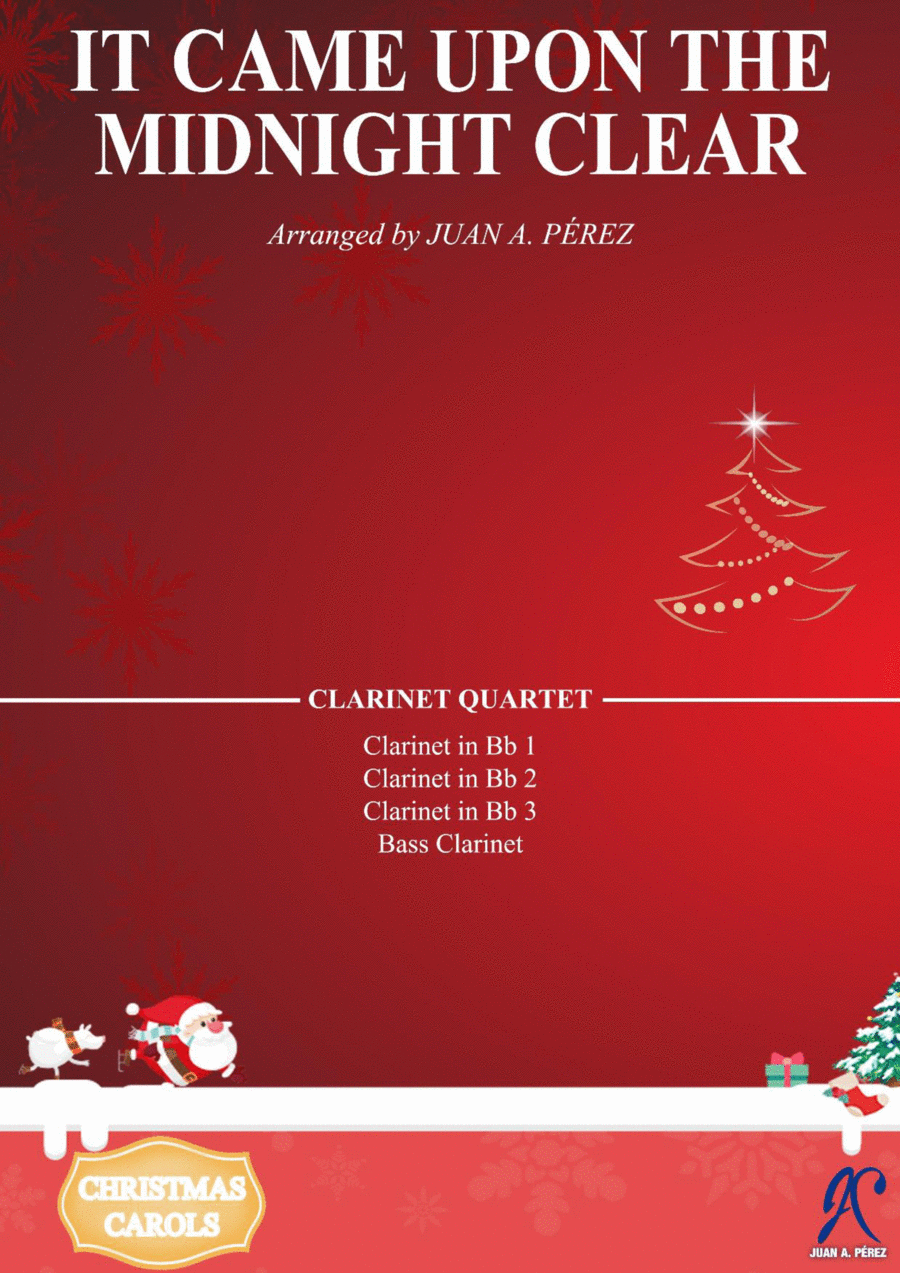 It Came Upon A Midnight Clear - Clarinet Quartet Clarinet Quartet scores gallery preview page 1