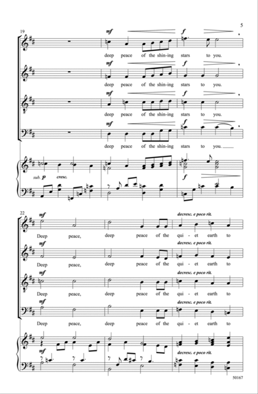 Deep Peace Choir scores gallery preview page 4