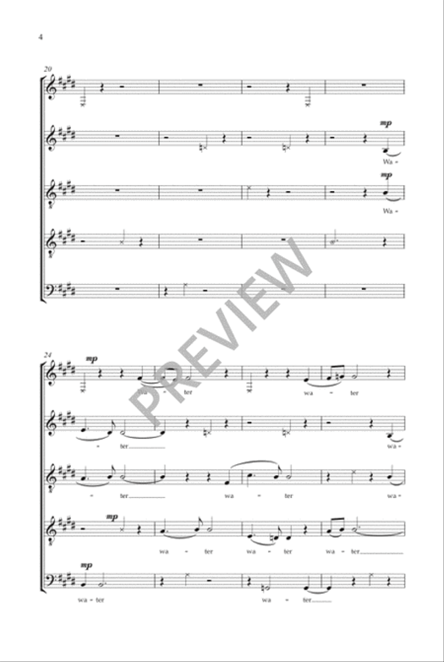 Water Choir scores gallery preview page 5
